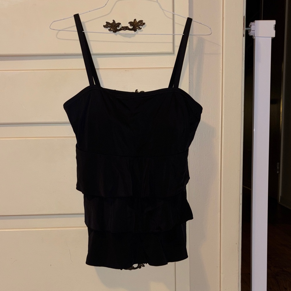 Cacique Black Swim Top